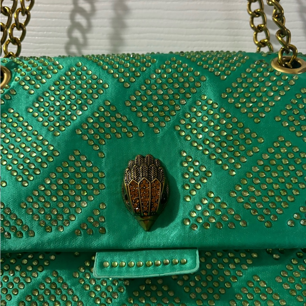 Green Studded Women's Bag